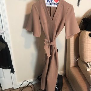 Midi brown dress